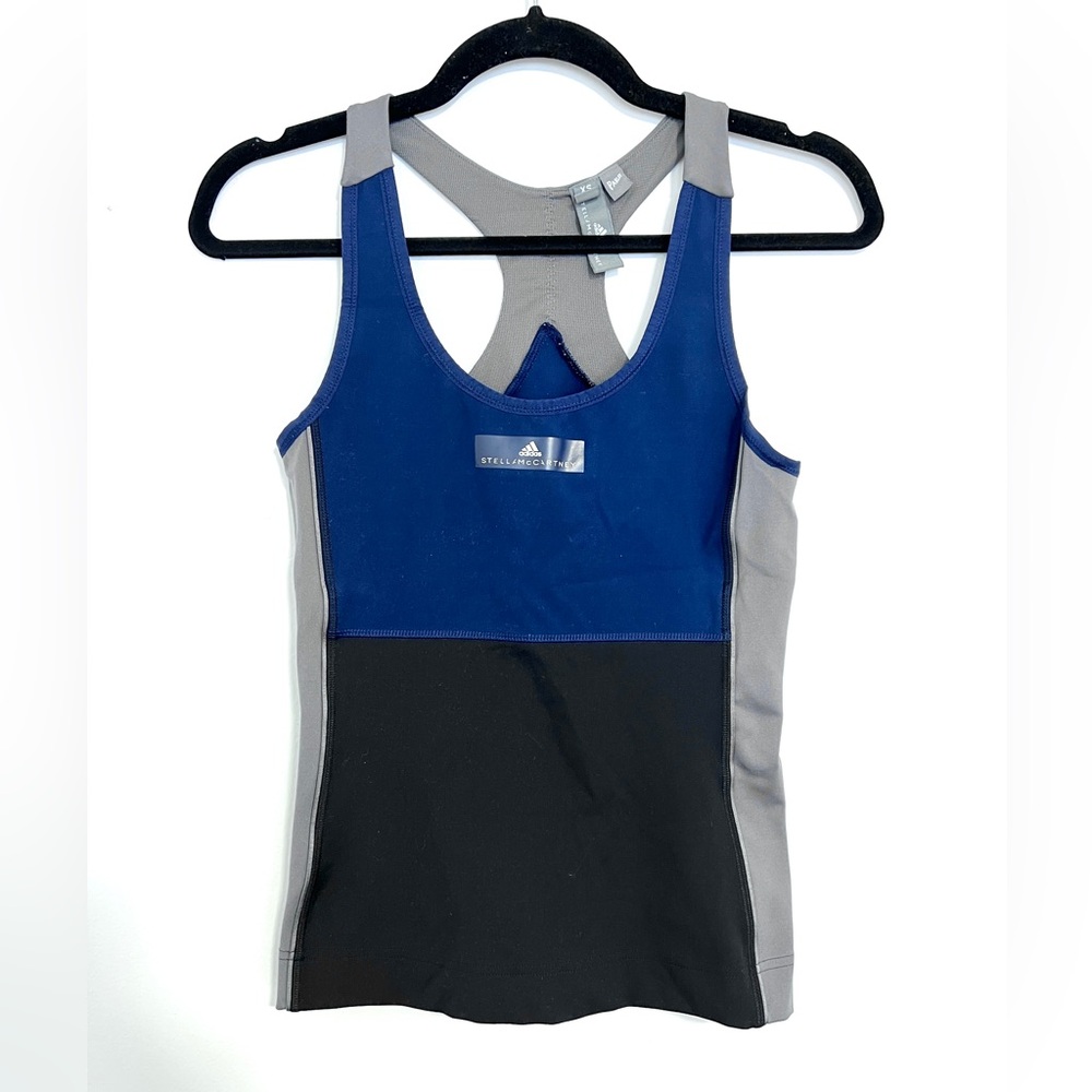 Adidas by Stella McCartney Navy and Gray Tank Top